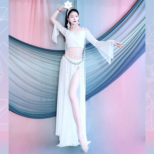 Baiya Qianhui Belly Dance Clothing 2025 New Spring and Summer Mesh Practice Class Uniform Set Oriental Dance Children's Clothing