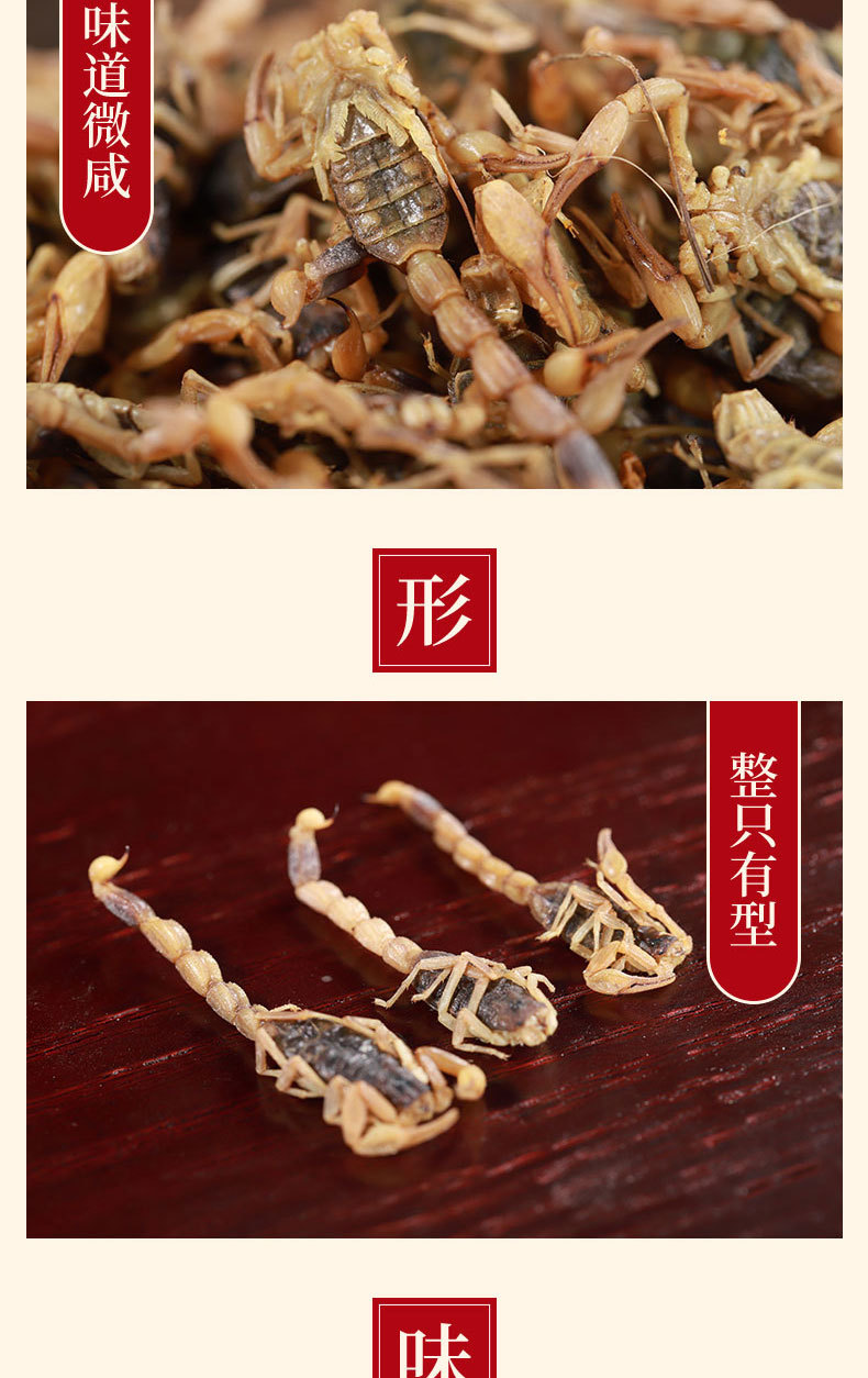 Quan Xie (Scorpion) Dried Whole Scorpion — Traditional Chinese Herb, 500g specifications