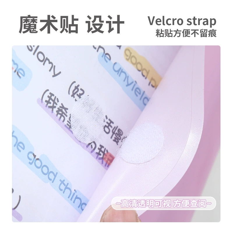 Folder for folders with velcro, storage bag, storage system for documents, handheld handle, tear-off sheet, gradient