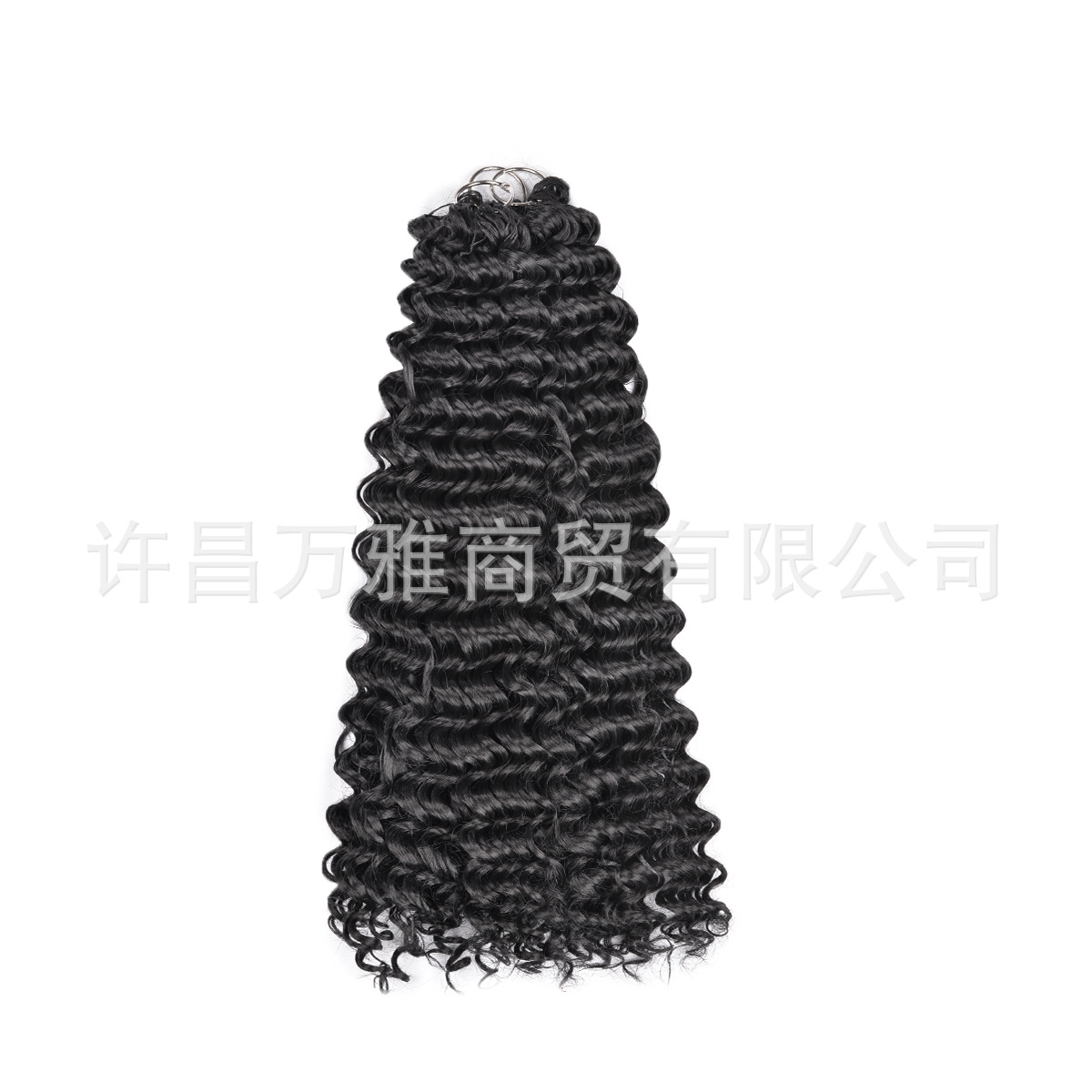 Crochet Synthetic Deep Curly Feather Extensiones de cabello