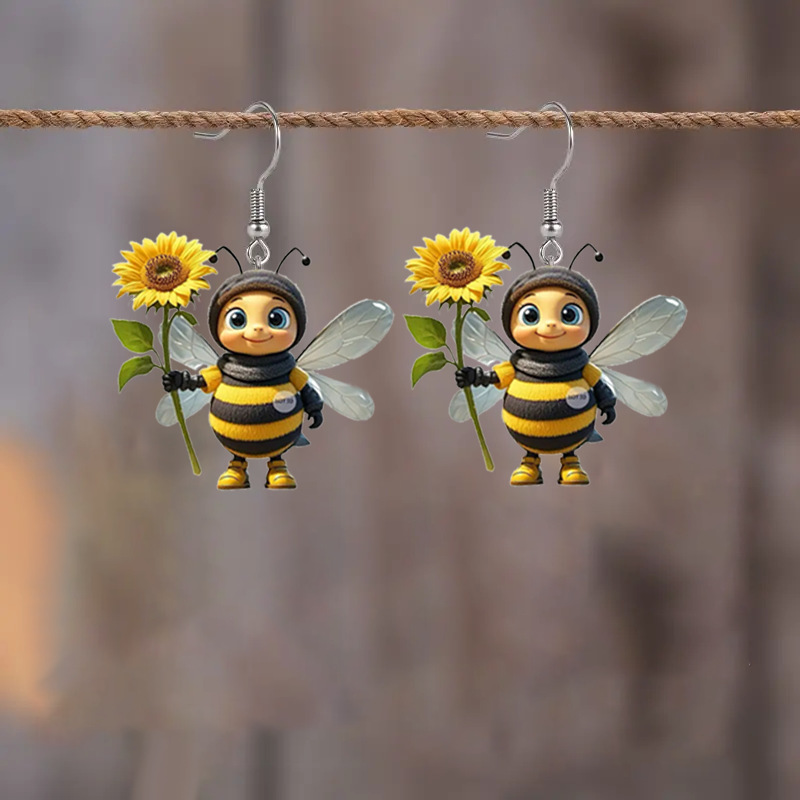 Genuine design cute acrylic earrings