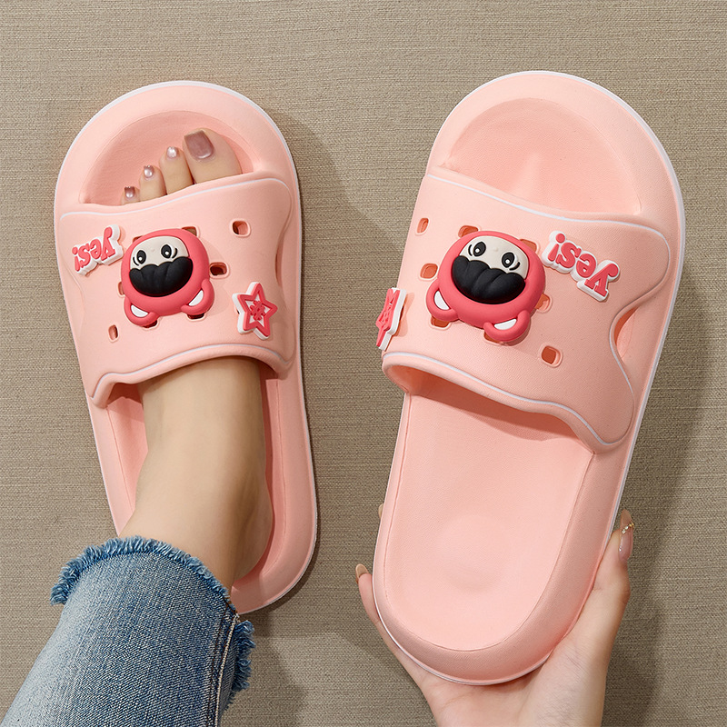 New Summer Women's Slippers: Non-Slip, Soft Sole, Breathable, Cartoon Anime, Versatile, Korean Top Quality Style, Comfortable Beach_voghion.com