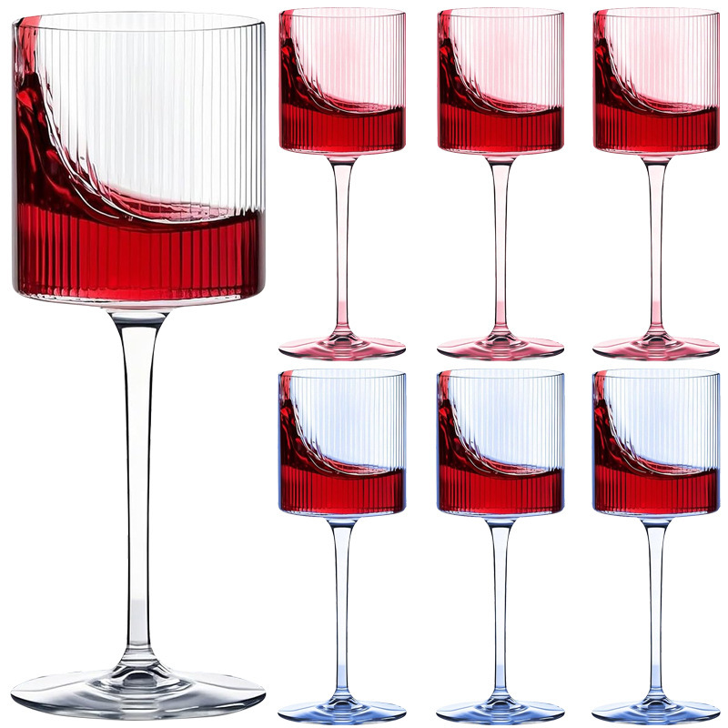 Factory Direct Sales Plastic Champagne Glass Unbreakable Pure Transparent Goblet 10oz Reusable High-End Red Wine Glass