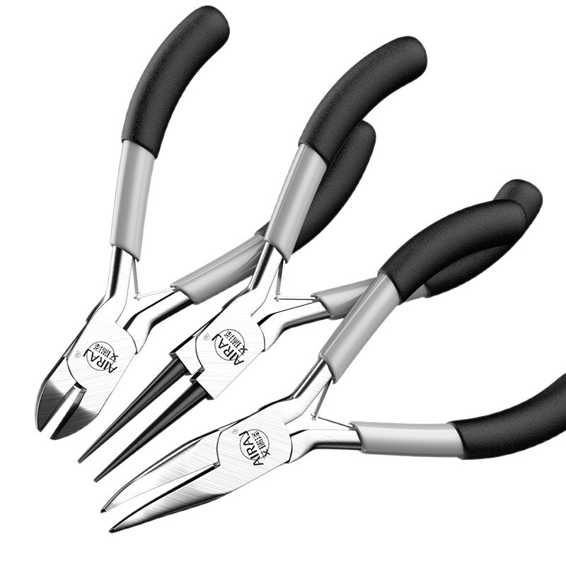 미니 펜치 5inch 다기능 톱니형 코 펜치, 보석류 DIY 수공예 펜치, 대각선 펜치 8종 세트 도매