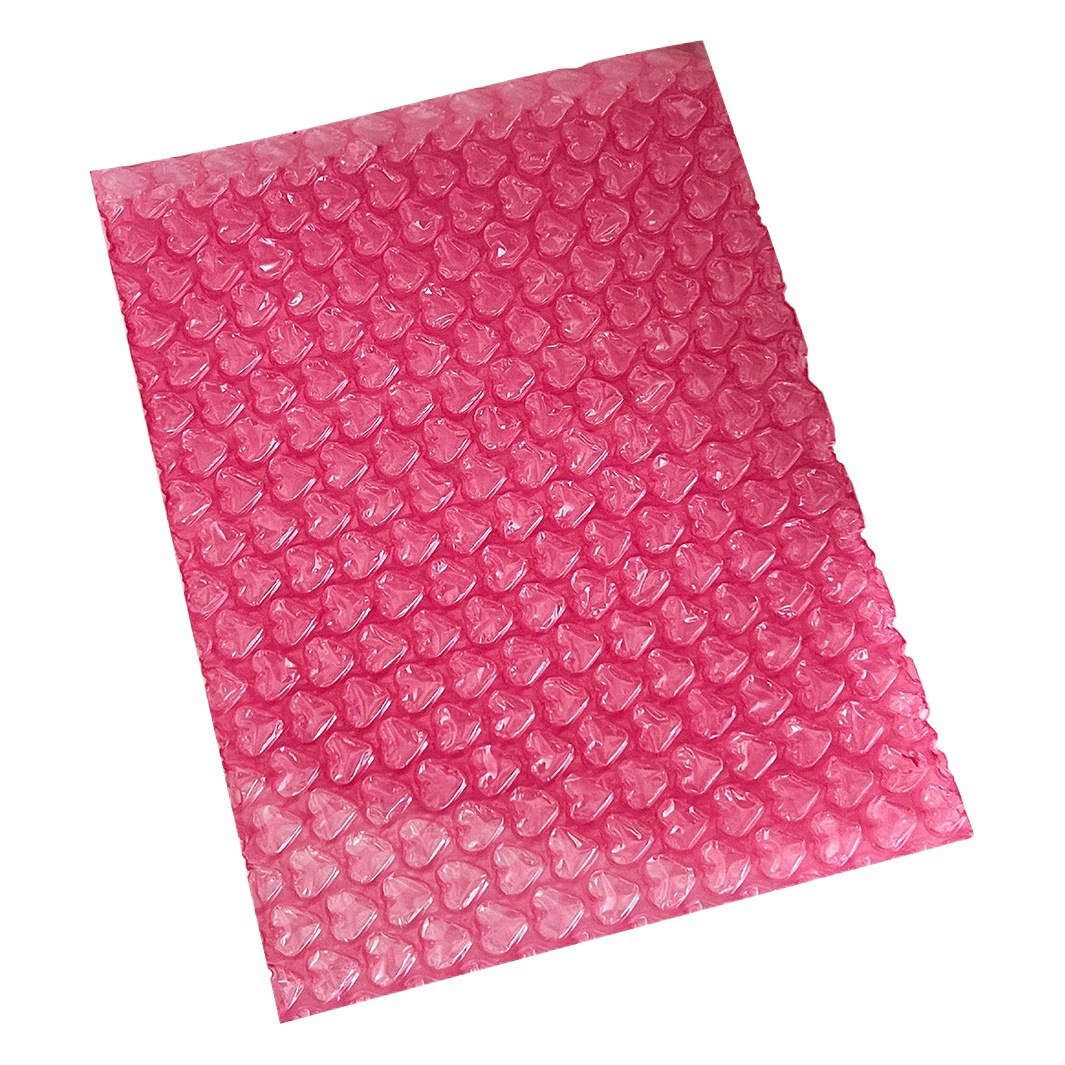 Rosa amor burbuja bolsa burbuja película burbuja envolvente tarjeta pequeña titular de la tarjeta bolsa de embalaje de regalo a prueba de golpes impermeable Goo tarjeta