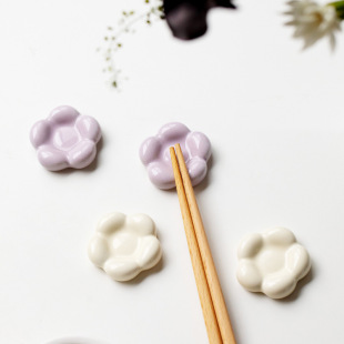 ins Style Simple Household Ceramic Chopsticks Rack Holder Chopsticks Drop Chopsticks Holder Dining Table Chopsticks Pillow Mat Spoon Spoon Drop Soup Spoon Rack
