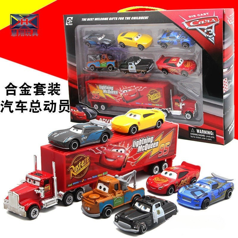 Cars 3 Metal Toy Cars Lightning Mcqueen Black Storm Mcqueen Jackson Alloy and Others