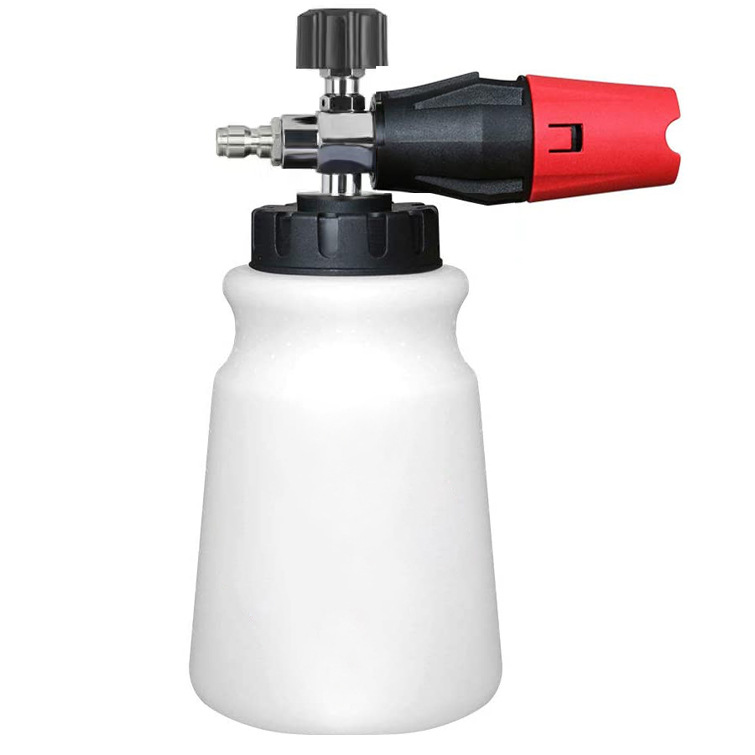 跨境新品电镀泡沫壶 1/4全铜芯PA壶 高压洗车扇形泡沫枪 泡沫喷壶