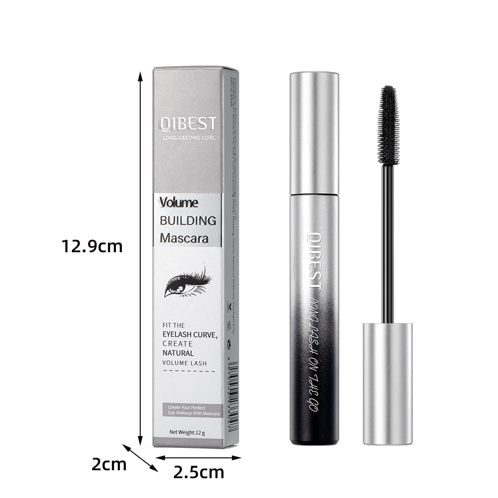 carina QIBEST black is waterproof, not easy to smudge, slim, thick, curly and elongated, durable, big eye eyelash makeup_voghion.com