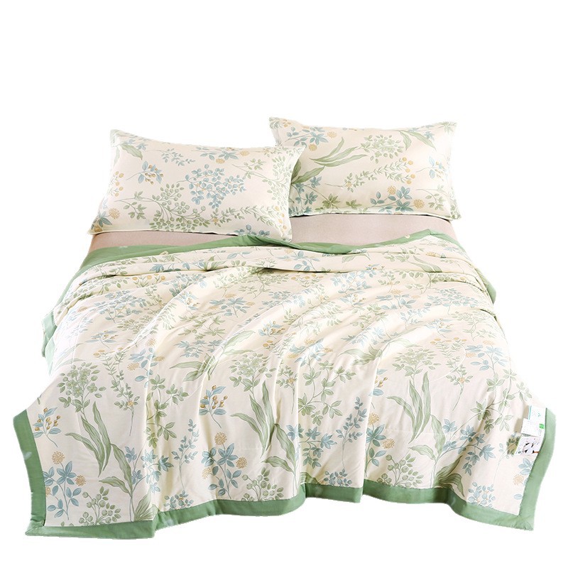 100% algodón madres y bebés, edredón de verano fresco, edredón de aire acondicionado ultra suave, edredón de regalo de dormitorio de verano