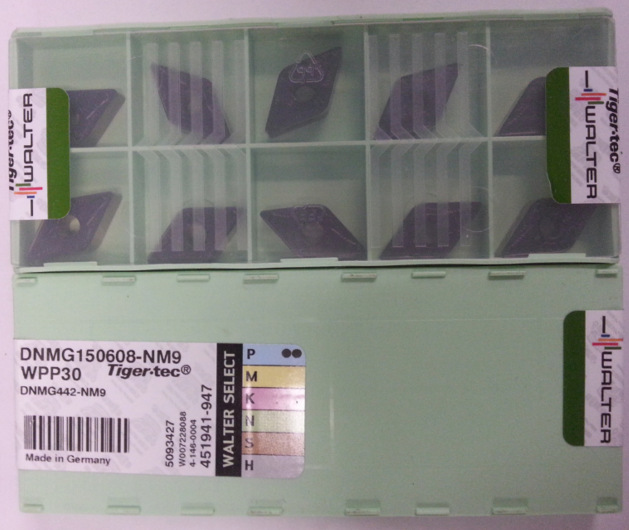 代理瓦尔特数控刀片DNMG150612-MP5 WPP20S车削钢件 可转位刀片