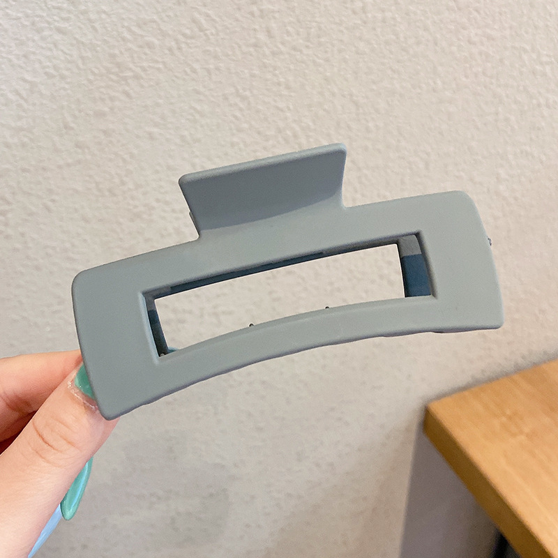 Meilade curry multi-diente cuadrado abrazadera de agarre esmerilado cabello grande cabello de mujer cabello de tiburón abrazadera para el cabello