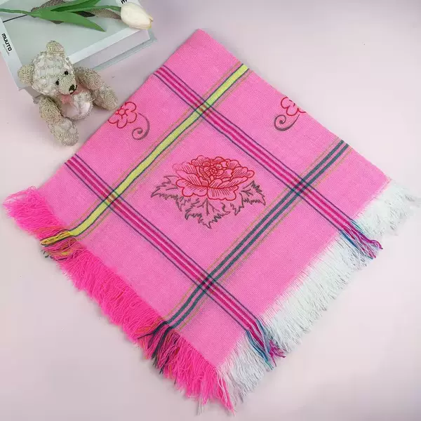 Old-fashioned printed encrypted square scarf for middle-aged and elderly women, rural workers, elderly mothers-in-law, headscarf, triangle scarf