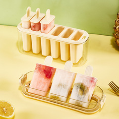 Handheld Popsicle Mold Ice Cream Ice Lolly Ice Stick Ice Candy Food-Grade Ice Cube Ice Tray Freezer Box Home Use