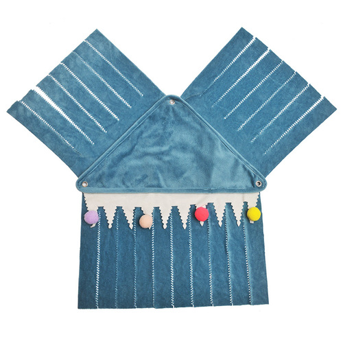 Hamster guinea pig rabbit three-sided tassel corner shelter Christmas small pet corner hideaway hammock tent