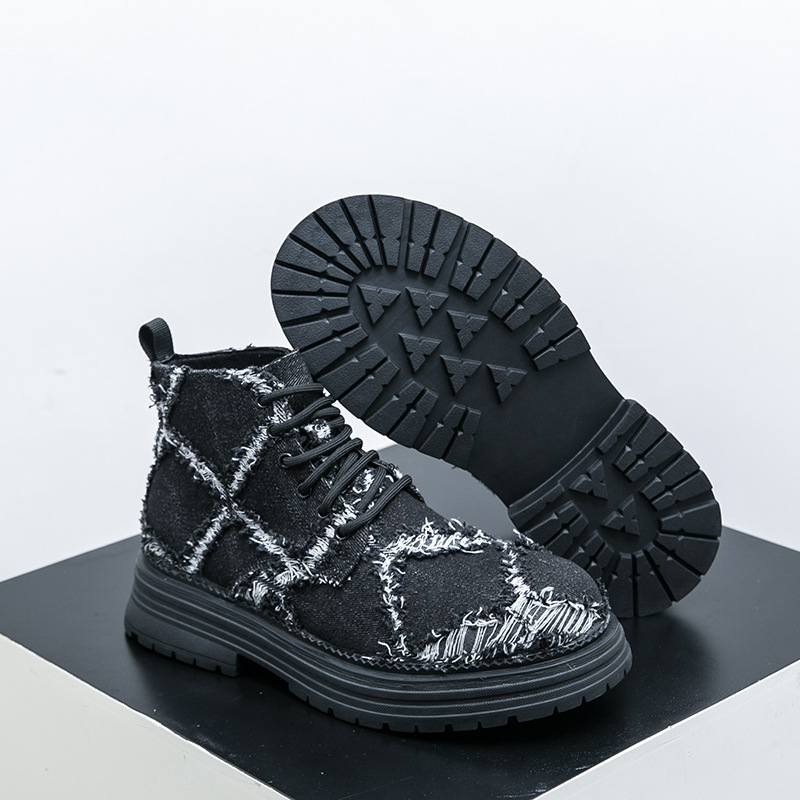 Transfronterizo Amazon AliExpress nuevos zapatos de hombre botas de estilo estilo de moda para jóvenes botas de trabajo casuales para hombres