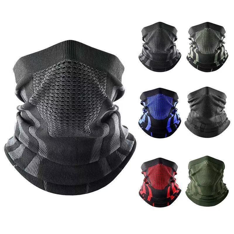 Winter Cycling Mask, Warm and Windproof Ski Mask, Cold-Proof Hood, Outdoor Sports Mountaineering Ear Protection and Neck Equipment