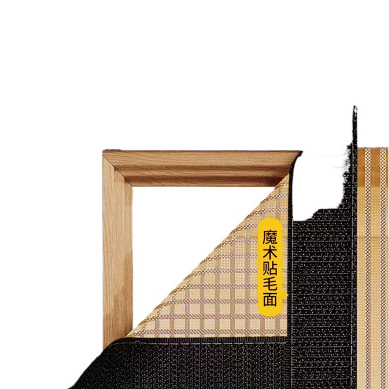 2025 nueva cortina de puerta a prueba de mosquitos con banda magnética completa ventana de arena de malla de diamante de verano para proteger la puerta de pantalla magnética de la partición de auto-succión