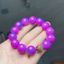 四海玉器 紫色舒俱来圆珠手链 手持念珠 手串 特价手串配饰