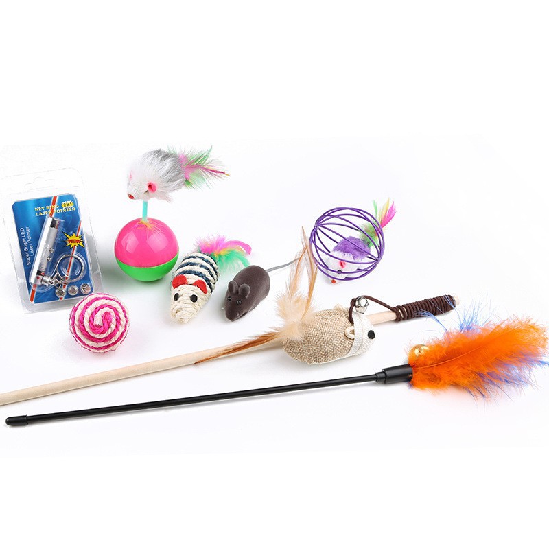 Juguete para gatos, hada divertida, palo para gatos, plumas, papel para gatos, campanas, juego interactivo para gatos, juguetes para gatos, suministros para gatos