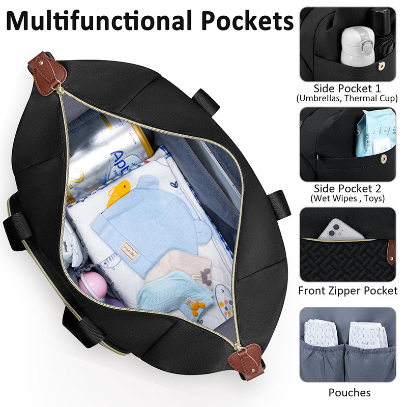 Nuevo bolso de mamá con chupete, pañal, bolso, correa para el hombro, bolso para pañales, bolso para bebés, bolso para pañales