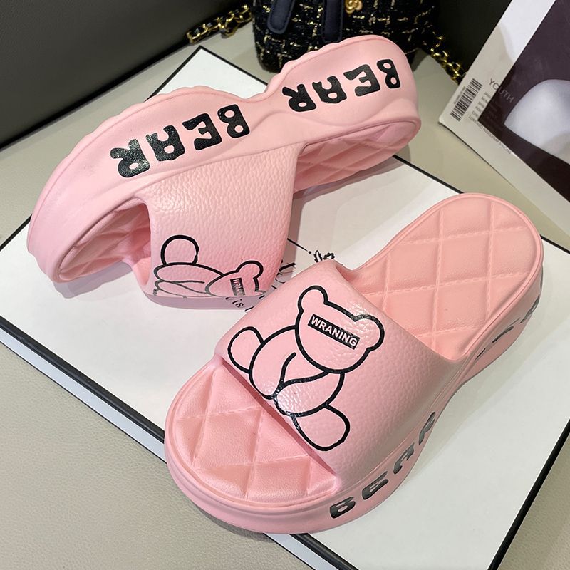 Zapatillas de mujer 2023 nueva moda desgaste al aire libre mayor grueso fondo antideslizante interior casa zapatillas de trabajo de las mujeres Invierno