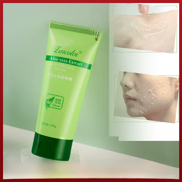 Aloe Vera Moisturizing Exfoliating Gel Deep Cleansing Facial Exfoliator Face and Body Scrub Mud Scrub Wholesale