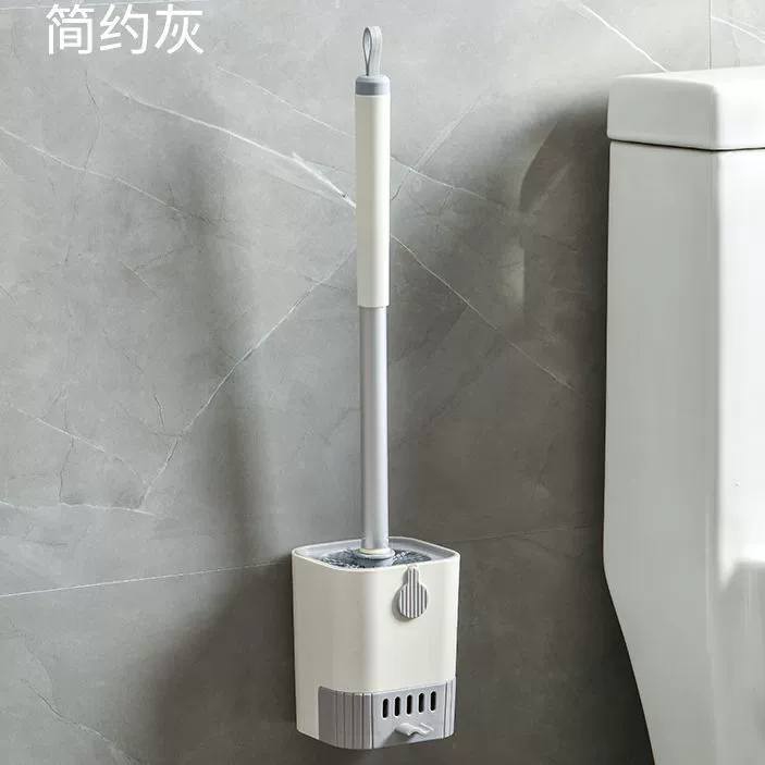 Настенная щетка для унитаза без тупиков для чистки унитаза, щетка для бытовой уборки с длинной ручкой и набором сливных поддонов.