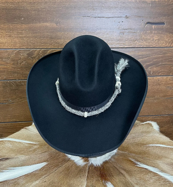 Nuovo cappello a cilindro in lana nera alla moda e versatile in feltro di pecora con decorazione a nastro_voghion.com