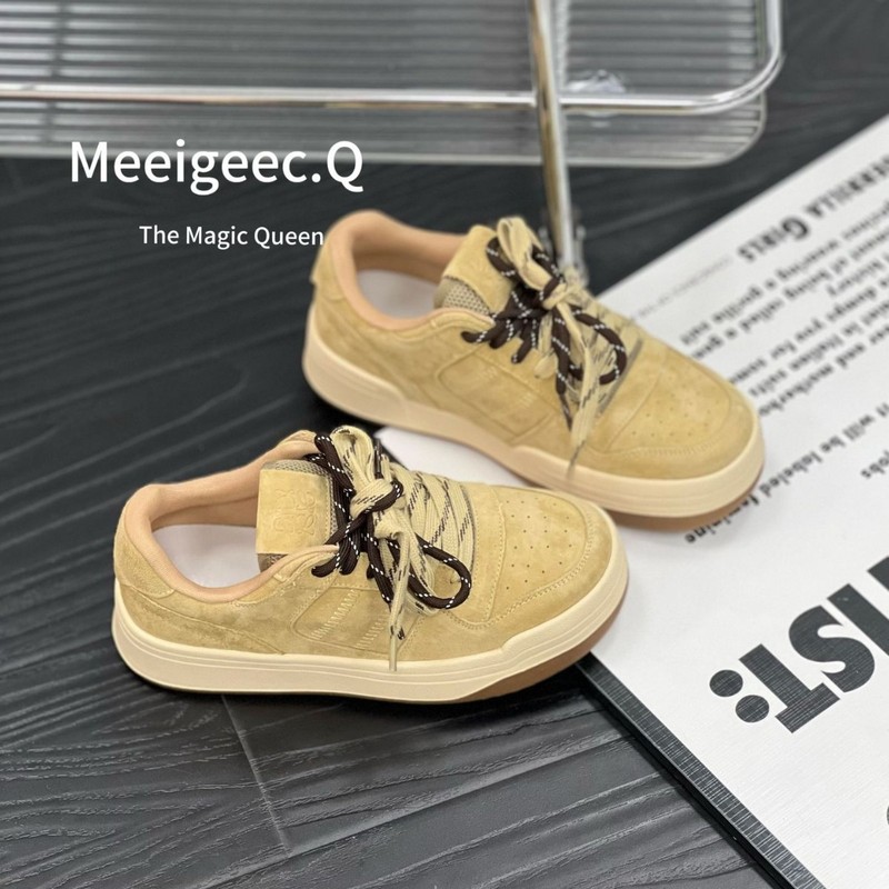 真皮德训鞋女2025春季新款时尚百搭厚底板鞋增高休闲运动小白鞋女|undefined