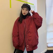 冬季韓版2022新款棒球服棉衣女學生寬松加厚百搭長袖棉服外套
