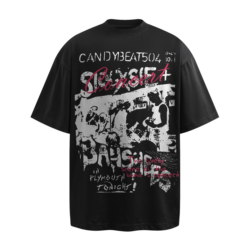 Foreign Trade Cross-Border Short-Sleeved T-Shirts with Multiple Designs in One Image, American Retro Hip-Hop Rock Singer Character Print Tops for Men Foreign Trade Cross-Border Short-Sleeved T-Shirts with Multiple Designs in One Image, American Retro Hip-Hop Rock Singer Character Print Tops for Men