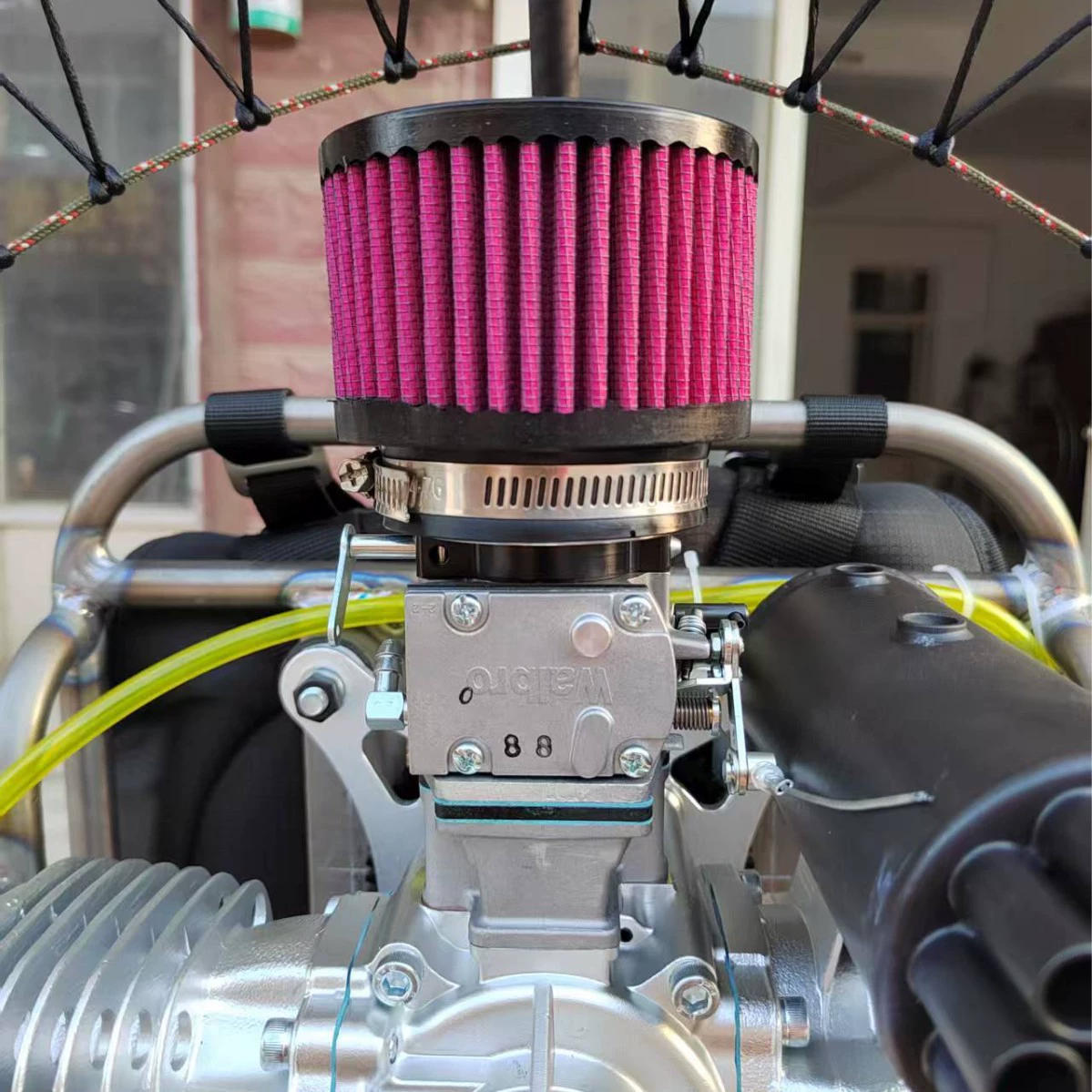 Воздушный фильтр для двигателя параплана, калибр 63, подходит для всех двигателей парамоторов, устойчив к падениям.