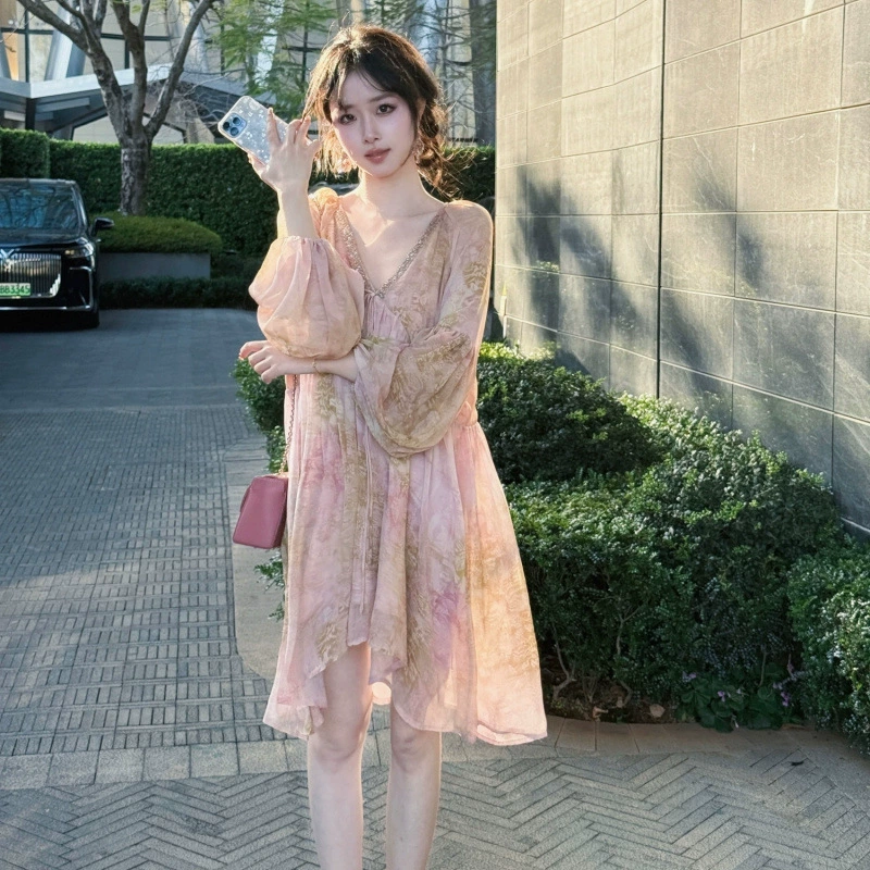 [Холодная роза] Фея сама является благородной и древней атмосферой с отбеливающим бисером и нежным праздничным платьем для девочек.