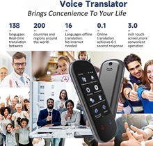 VoiceTranslator语言翻译机Z2实时双向翻译支持138种语言跨境爆款