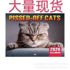 越境新商品 2026 CALENDAR PISSED-OFF CATS ピッスドオフキャッツ ライディングネイルカレンダー 在庫あり