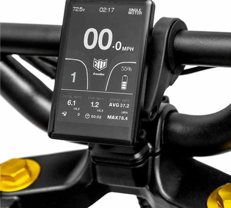 2025 Kaabo Wolf King GTPRO50A controlador, potencia de 8000 vatios modelo de vehículo eléctrico de cristal de película delgada