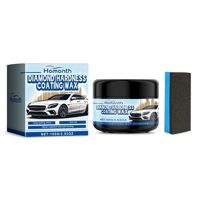 Homonth Car Polishing Wax Cleaning and Decontamination Car Paint Repair Scratch Polishing Renovation Maintenance Coating Wax (Car wax) - car-polishing-wax-100g1-sponge1