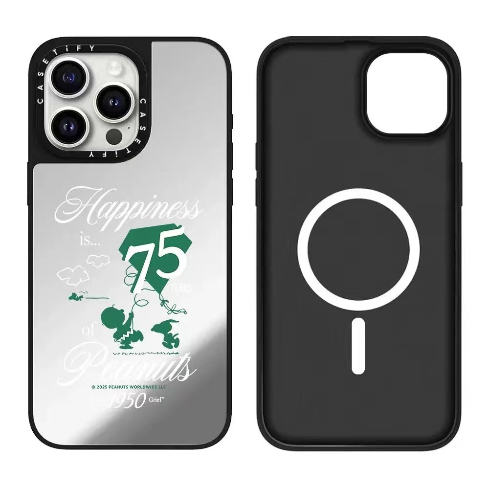 [mirror black frame (magnetic magssfe)] snoopy 75th anniversary