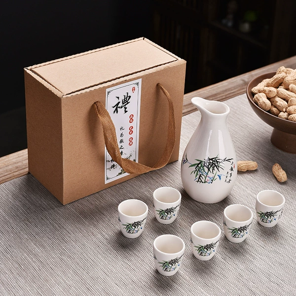[环保盒竹报平安6杯]