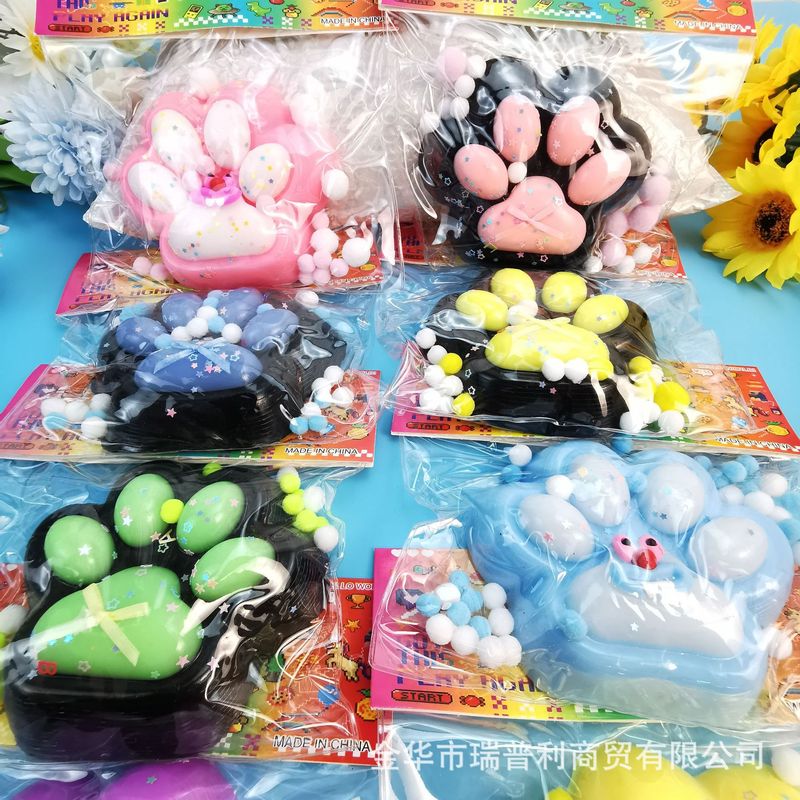 新しいビッグマック猫の爪ピンチ手作り diy 減圧おもちゃ女の子特大 tpr マッド感触ソフト接着剤|undefined