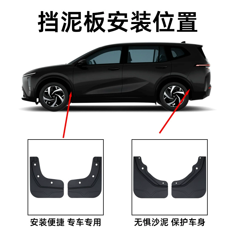 [适用25-26款Vinfast Limo green挡泥板装饰改装配件轮胎挡泥皮瓦]