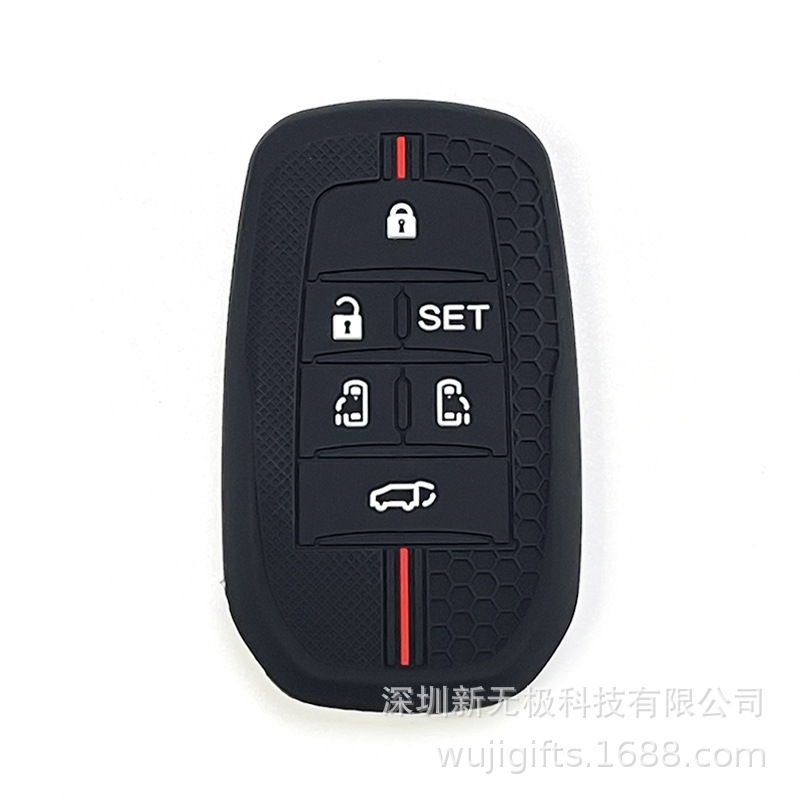 모델 B 스마트 6버튼 블랙 벌집 레드 라인