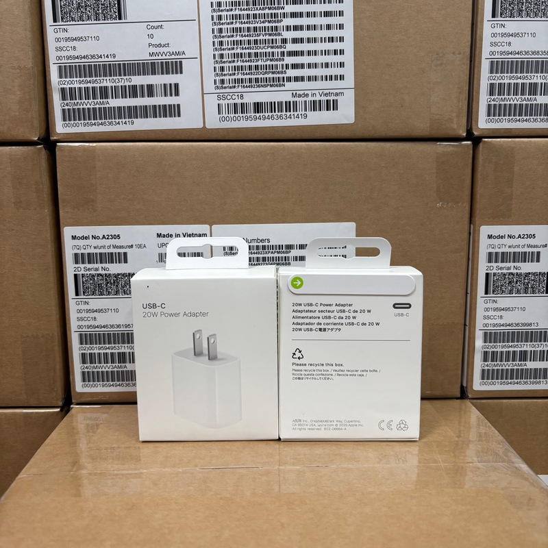 Suitable for Ipone17 Mobile Phone 20W Us Standard Fast Charging Head Apple 16 Charger Us Standard Charging Head Pd Fast Charging Original