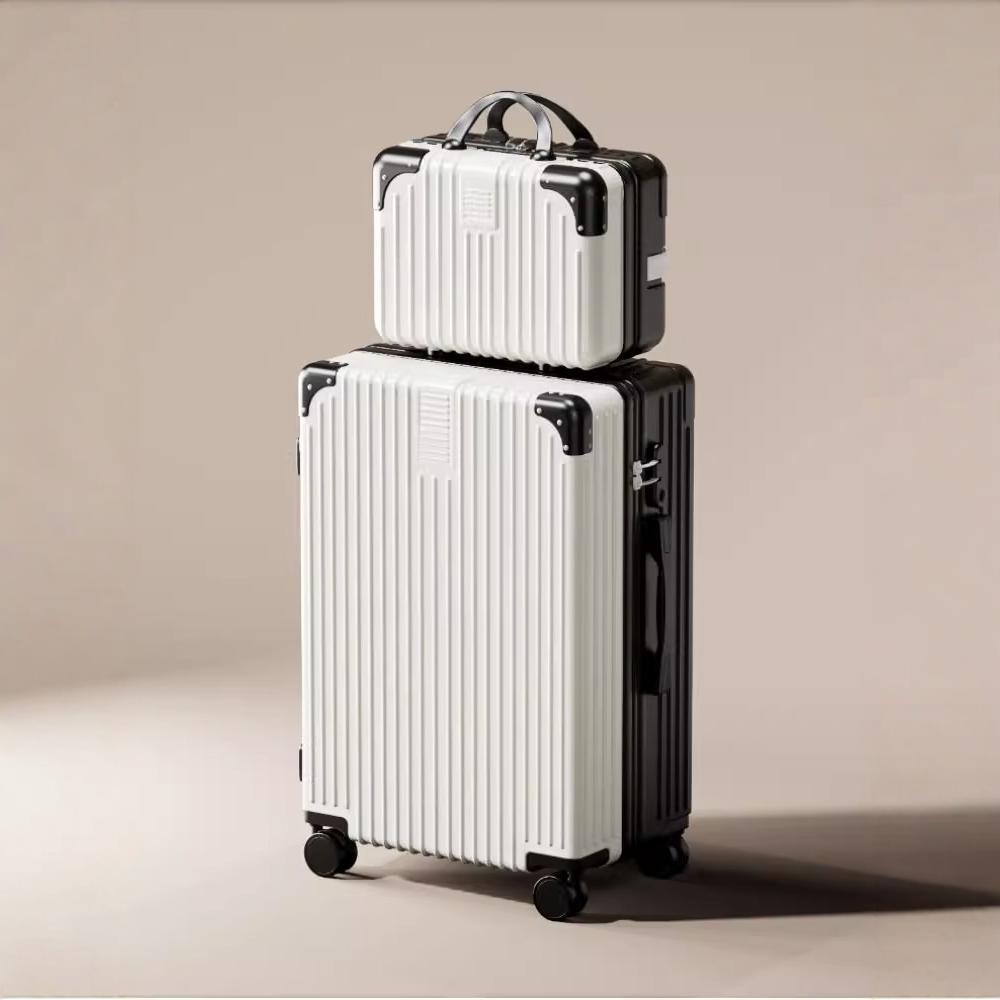 [Fábrica de selección estricta] nuevo retro 20 pulgadas maleta de rueda universal para mujeres caja de tracción de estudiantes varones caja de contraseña duradera