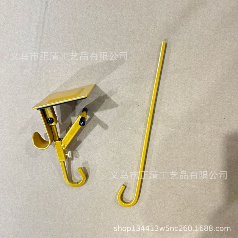 跨境爆款圣诞袜子挂钩可调节伸缩挂钩免打孔长筒袜挂钩壁炉挂钩架|undefined
