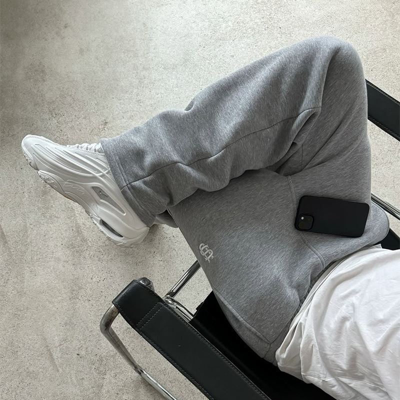 European and American Wholesale Cross-Border Elastic Drawstring Zipper Sweatpants Solid Color Casual Long Pants High Street Hip-Hop Rap Streetwear Y2K European and American Wholesale Cross-Border Elastic Drawstring Zipper Sweatpants Solid Color Casual Long Pants High Street Hip-Hop Rap Streetwear Y2K
