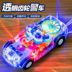 ディザトーン同型電動歯車パトカーのクールな照明音楽障害回避走行児童プレゼント玩具の代理