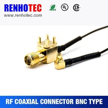 sma��Ӿ� sma����ĸ�^�DMMCX���^�Ӿ�1.13���_ֱ�庸��PCB���l�^