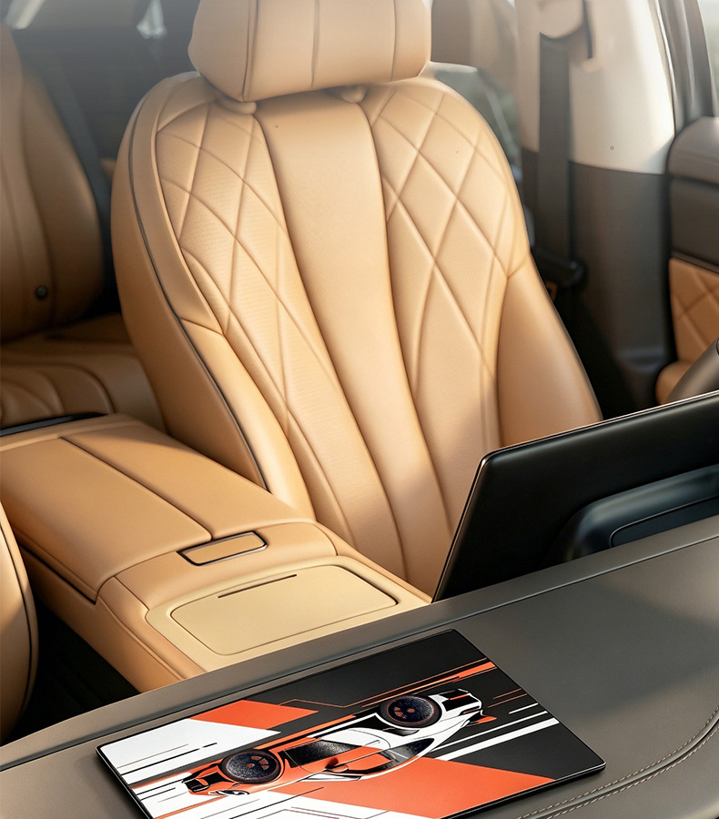 Uv Printed Car Dashboard Decorative Mat with Personalized Sports Car Pattern, Non-Slip and High Temperature Resistant Center Console Storage Mat